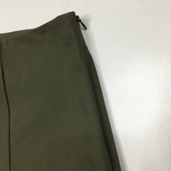 THEORY Green ALETTAH Approach 2 Zip Ankle Crop Dress Pant - Picture 7 of 12